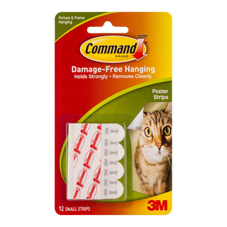 Poster Strips 3M Command Small 12 Pack