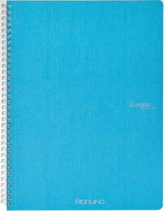 Notebook Fabriano Ecoqua Spiral A4 Blank Turquoise