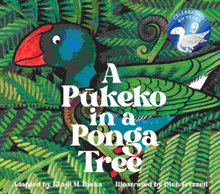 A Pukeko in a Ponga Tree