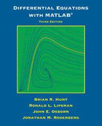Differential Equations with MATLAB
