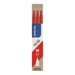 Pen Refill Pilot Frixion 0.7mm 3 Pack Red