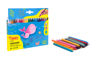 Crayons Jovi Plastic 24 Pack