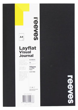Visual Diary Reeves Layflat A4 Black