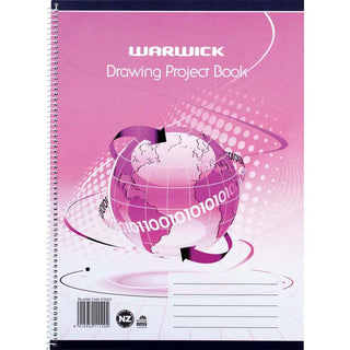 Scrapbook Warwick Project Book Spiral 100gsm 30 Leaf