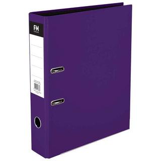 Lever Arch File FM Vivid Foolscap Purple Passion