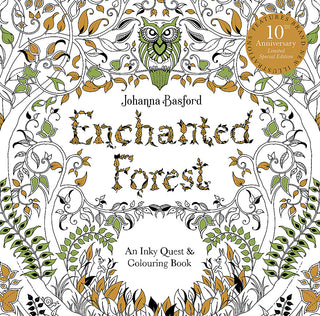Enchanted Forest: An Inky Quest & Colouring Book