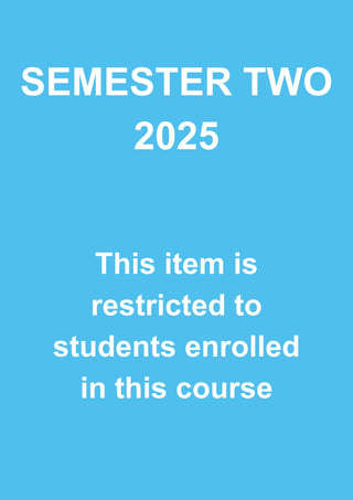 MATHS 250 Algebra and Calculus 2 Coursebook Semester One 2025