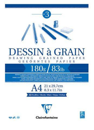 Drawing Pad Dessin A Grain A4 180gsm