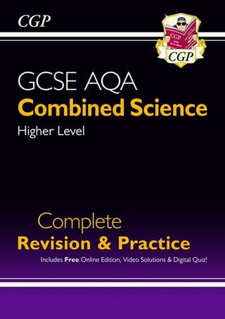 New GCSE Combined Science AQA Higher Complete Revision & Practice w/ Online Ed Videos & Quizzes