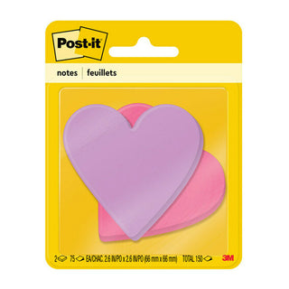 Post It Notes Heart Shaped 150 Pack