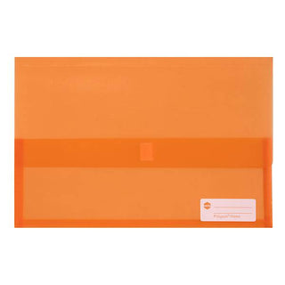 Document Wallet Marbig Polypick Translucent Orange