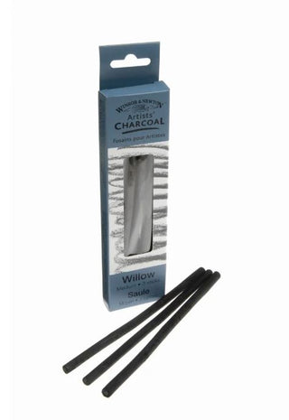 Charcoal Winsor and Newton Medium Willow 3 Pack