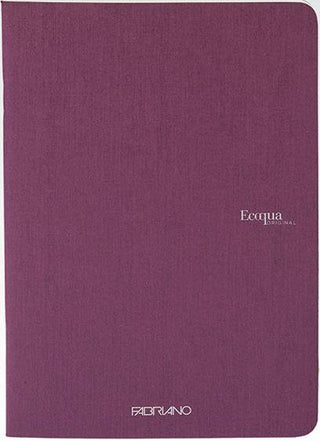 NOTEBOOK FABRIANO ECOQUA STAPLED A5 LINED WINE