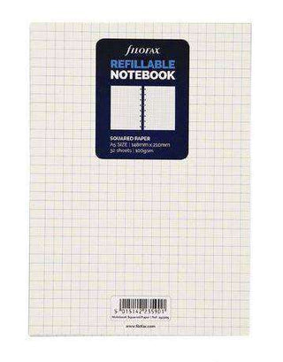 Notebook Refill Filofax Refillable A5 Squared