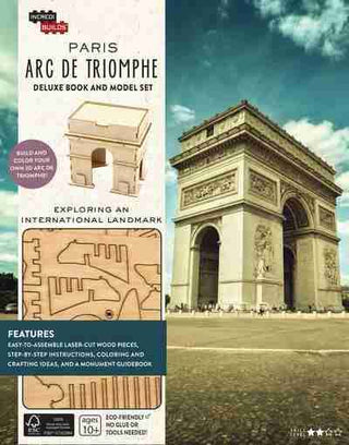 IncrediBuilds : Paris Arc de Triomphe Deluxe Model and Book Set