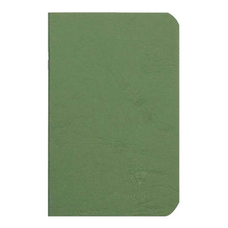 NOTEBOOK CLAIREFONTAINE STAPLED POCKET BLANK GREEN