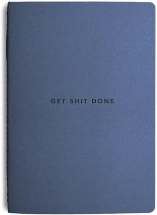 Notebook Get Shit Done Minimal A5 Element Blue