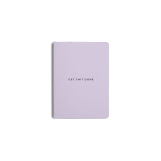 Notebook Get Shit Done Minimal A6 Lilac