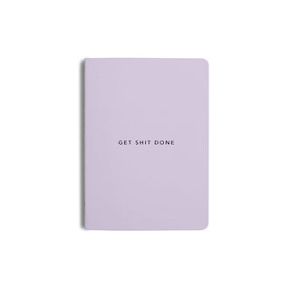 Notebook Get Shit Done Minimal A5 Lilac