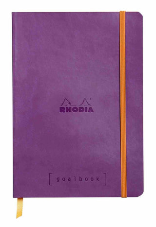 NOTEBOOK RHODIARAMA GOALBOOK A5 DOT PURPLE