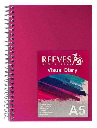 Visual Diary Reeves A5 Pink Cover