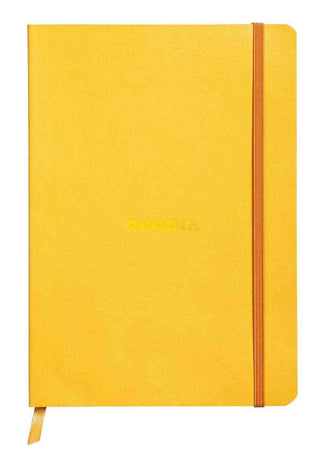 NOTEBOOK RHODIARAMA SOFTCOVER A5 DOT DAFFODIL