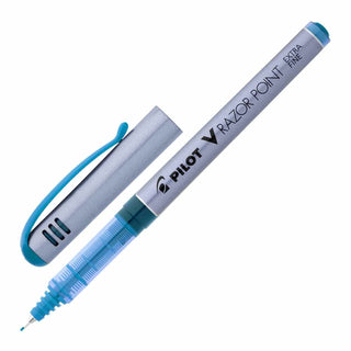 PEN PILOT V RAZOR POINT EXTRA FINE LIGHT BLUE