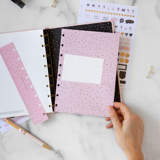 Diary 2025 Filofax A5 Planner WTV Confetti Rose Quartz