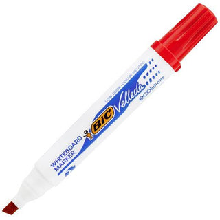 Whiteboard Marker Bic Velleda Chisel Red