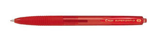 PEN PILOT SUPER GRIP G RETRACTABLE MEDIUM RED