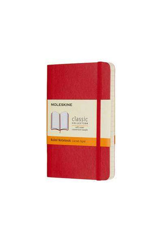 JOURNAL MOLESKINE CLASSIC SC POCKET RULED SCARLET RED