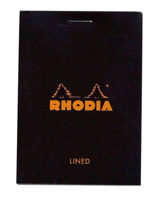 Pad Bloc Rhodia A7 Lined Black