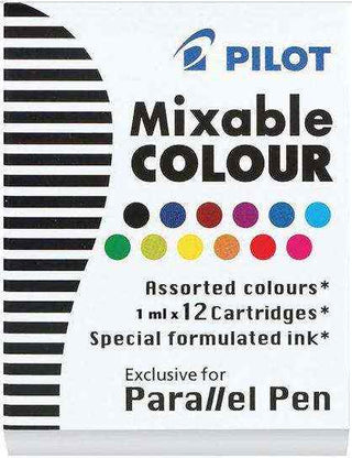 PEN REFILL PILOT PARALLEL ASSORTED 12 PACK