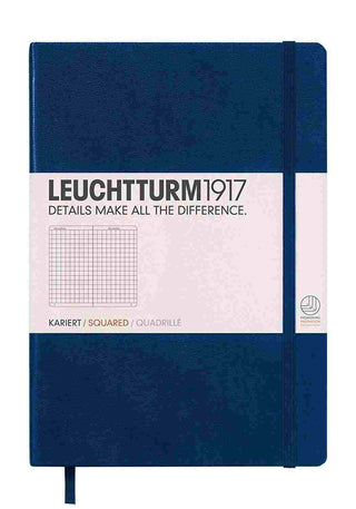 JOURNAL LEUCHTTURM 1917 MEDIUM SQUARED NAVY