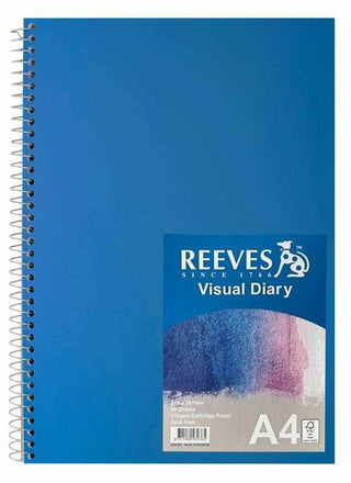 Visual Diary Reeves A4 Blue Cover