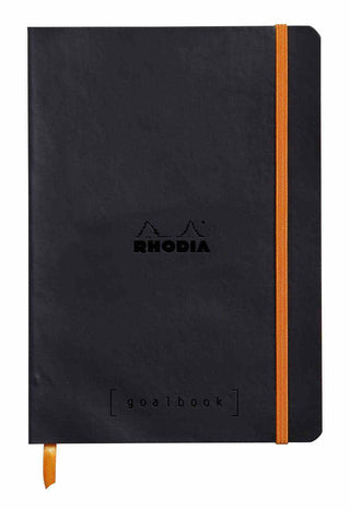 NOTEBOOK RHODIARAMA GOALBOOK A5 DOT BLACK