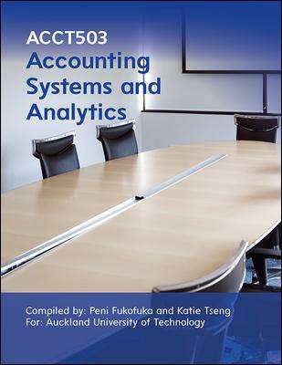 ACCT503 Accounting Systems and Analytics