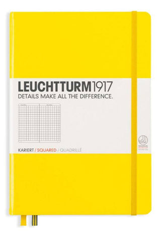 JOURNAL LEUCHTTURM 1917 MEDIUM SQUARED LEMON