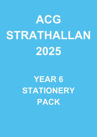 2025 ACG Strathallan Year 6 Stationery Pack