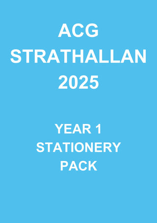 2025 ACG Strathallan Year 1 Stationery Pack