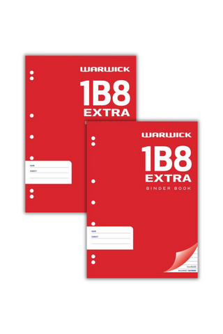 2 x 1B8 Extra Punched Exercise Books