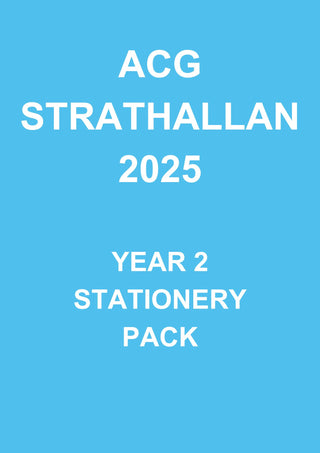 2025 ACG Strathallan Year 2 Stationery Pack