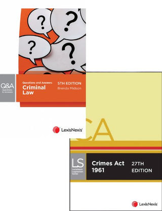 Crimes Act 1961 + Criminal Law : Questions and Answers Bundle