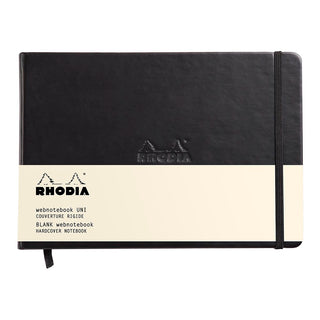 Notebook Rhodia Webnotebook A5 Landscape Plain Black