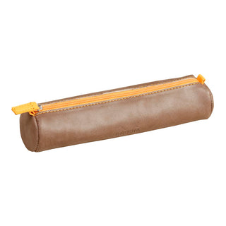 Pencil Case Rhodiarama Round Chocolate