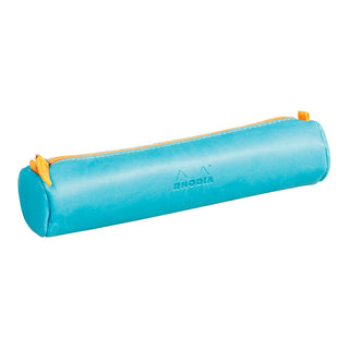 Pencil Case Rhodiarama Round Turquoise