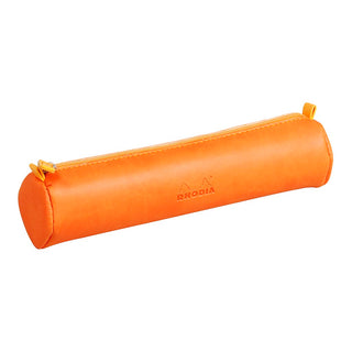 Pencil Case Rhodiarama Round Tangerine