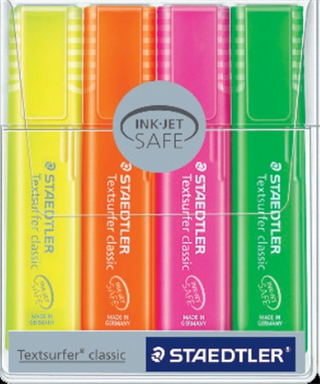 Highlighter Staedtler Textsurfer Rainbow 4 Pack