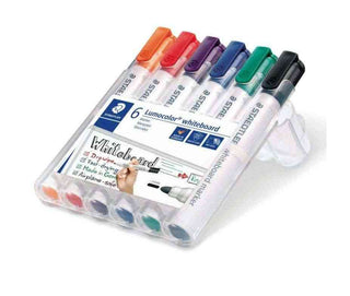 WHITEBOARD MARKER STAEDTLER LUMOCOLOR BULLET 6 PACK