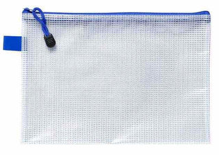 Pencil Case PVC Mesh Zipper Bag Medium 260 x 185mm